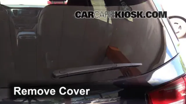 2015 Kia Sedona LX 3.3L V6 Escobillas de limpiaparabrisas trasero Cambiar escobillas de limpiaparabrisas